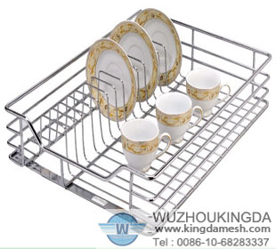 Wire baskets for kitchen cupboards