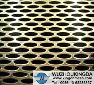 Perforated brass sheet