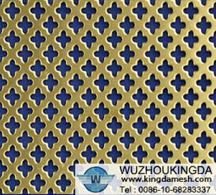 Perforated brass sheet