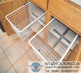 wire basket drawers