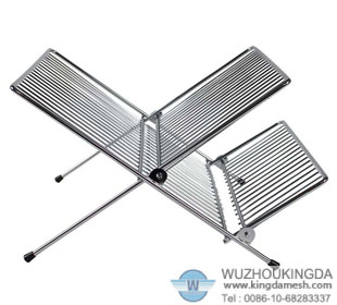 Stainless steel folding dish rack
