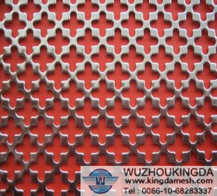 Stainless steel perforated metal panel