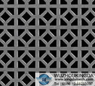 Stainless steel perforated metal panel