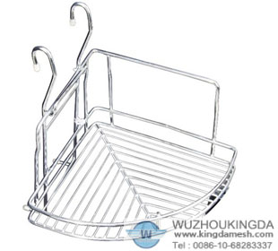 Stainless bathroom corner rack