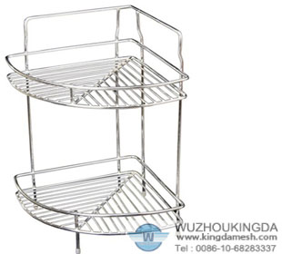 Stainless bathroom corner rack