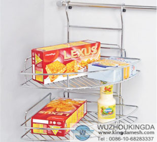 Stainless bathroom corner rack