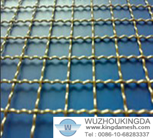 brass crimped wire netting