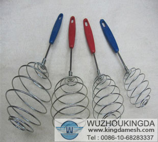 Wire mesh egg beaters