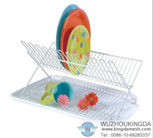 Folding dish rack