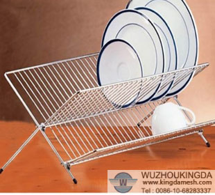 Folding dish rack