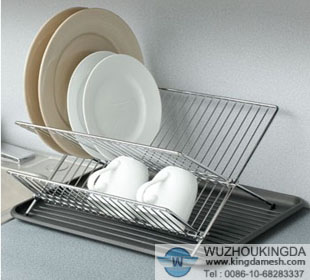 Folding dish rack