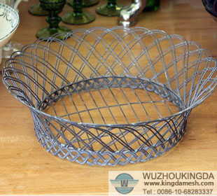 Round wire basket
