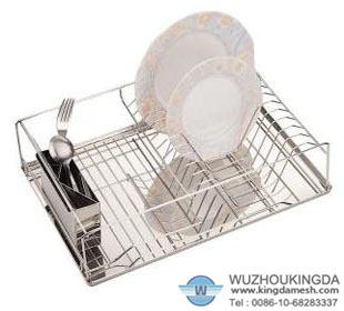 Stainless steel wire cutlery rack