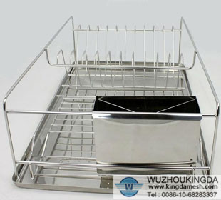 Stainless steel wire cutlery rack