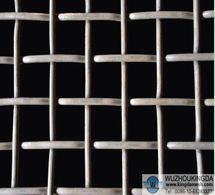 Stainless steel flat-top crimped mesh