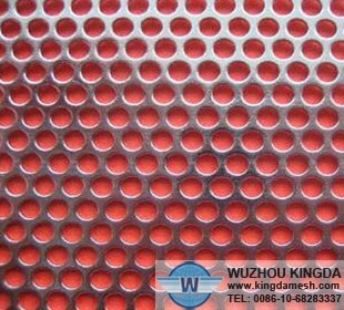 Perforated mesh round holes