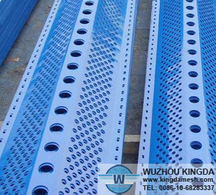 Corrugated perforated PVC sheet