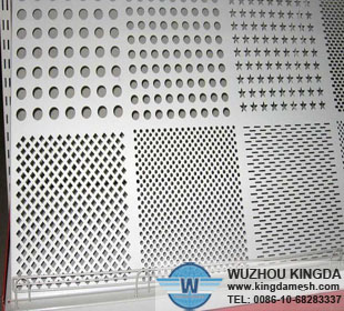 Decorative perforated metal panels