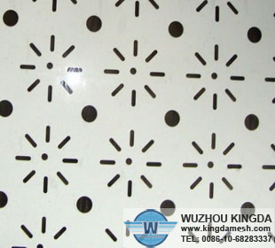 Aluminium perforated decorative panels