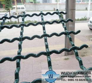 PVC coated crimped wire netting