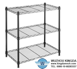 Metal wire shelving