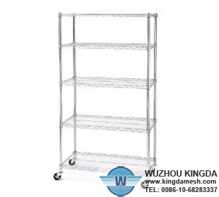 Metal wire shelving