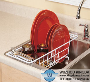 Over the sink dish drainer