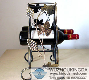 Wire wine bottle rack