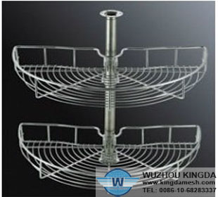 Kitchen metal wire storage basket