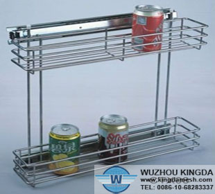 Kitchen metal wire storage basket