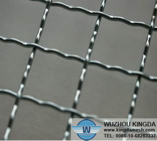 Galvanized woven crimped wire mesh