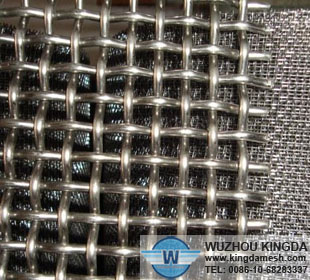 Galvanized woven crimped wire mesh