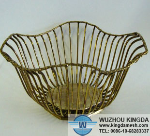 Metal wire bowl