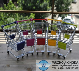 Metal mini shopping basket
