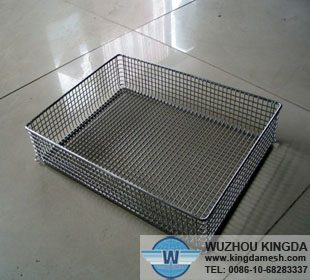 Stainless wire mesh basket