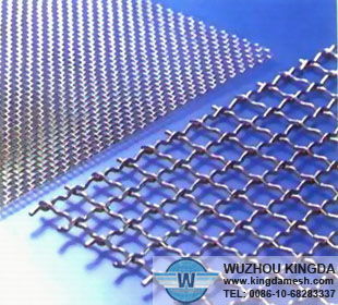 Crimped wire mesh sheet