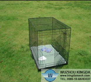 Metal foldable pet cage