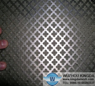 Decorative perforated metal mesh