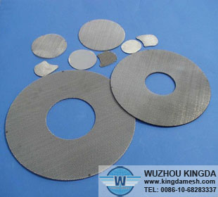 Wire mesh filter disc