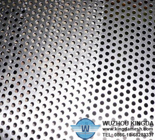Round hole aluminum perforated metal mesh