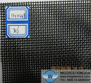 Security stainless window screen