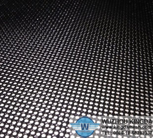 Black powder coated bulletproof window screen