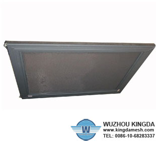 Black coating security window screen