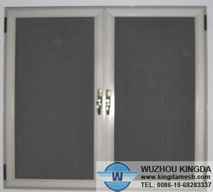 Stainless black coated window screen