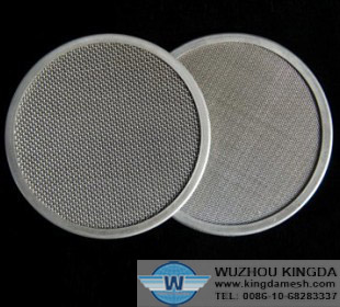 Stainless steel mesh filter disc