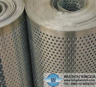 Perforated metal coil