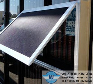 Stainless powder coating security window screen