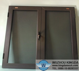Stainless coated security window screen