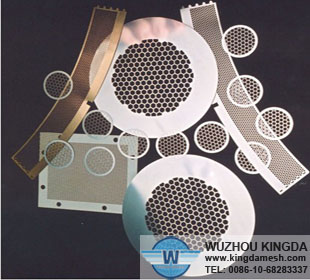 Stainless steel etched filter mesh