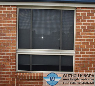 Powder coated stainless security window screen